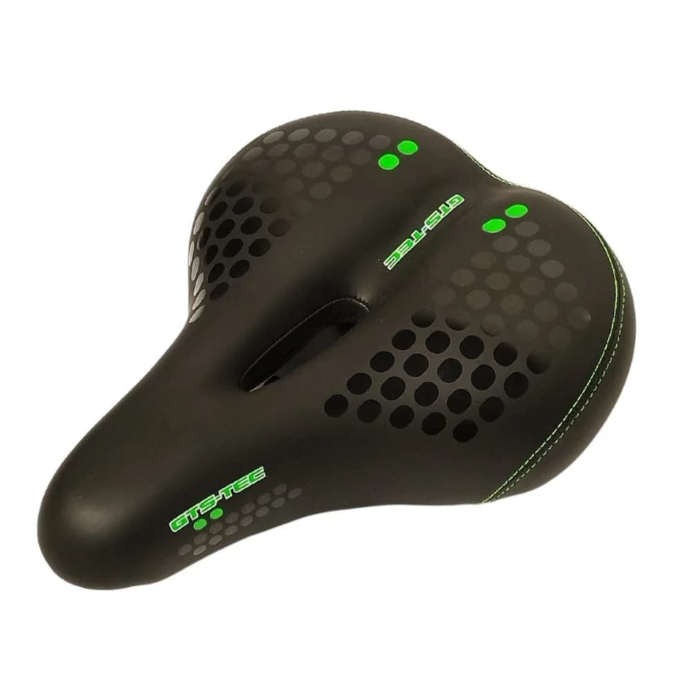 Selim MTB GTS TEC 114-L Preto e Verde Com LED