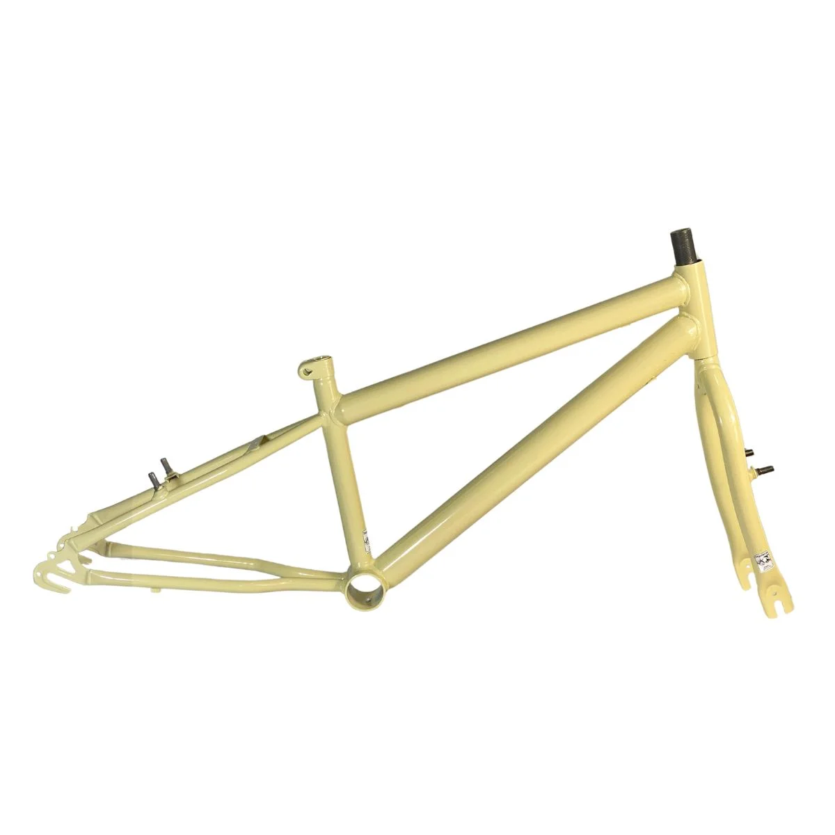 Quadro de Bicicleta 20 Samy Rebaixado Bege Com Garfo