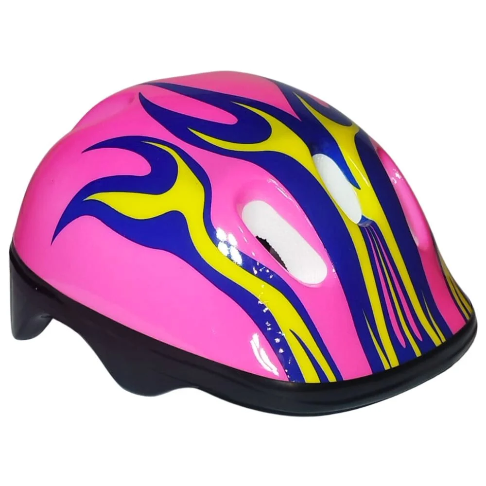 Capacete Bike Infantil Element Flame Rosa Com Led