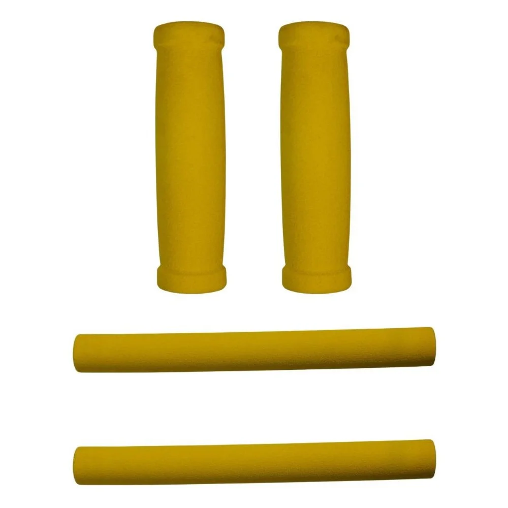 Manopla Bike Volpx Beach Cruizer Amarelo Espuma 130mm