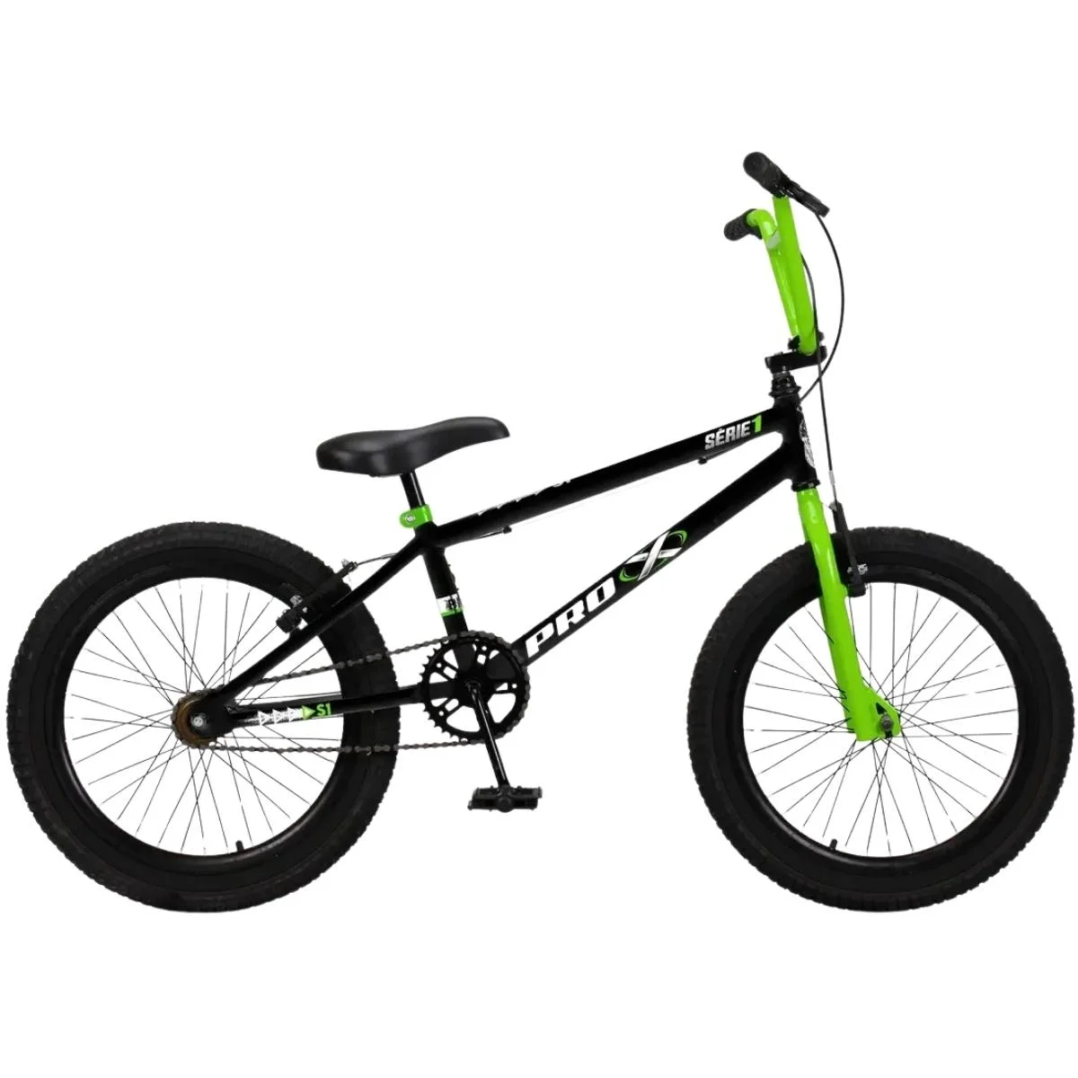 Bicicleta Aro 20 BMX Pro-X Série 1 Croizinha - Preto e Verde