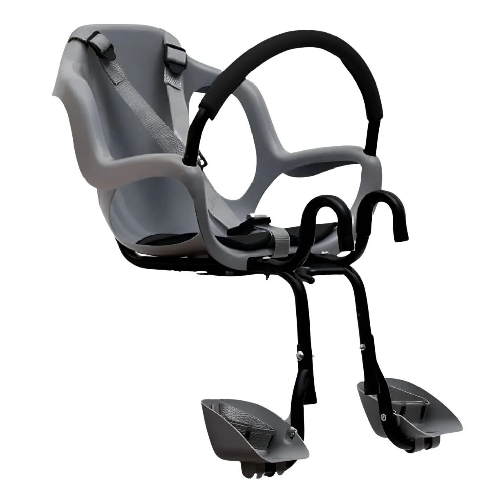 Cadeirinha de Bicicleta Dianteira Pojda Cinza