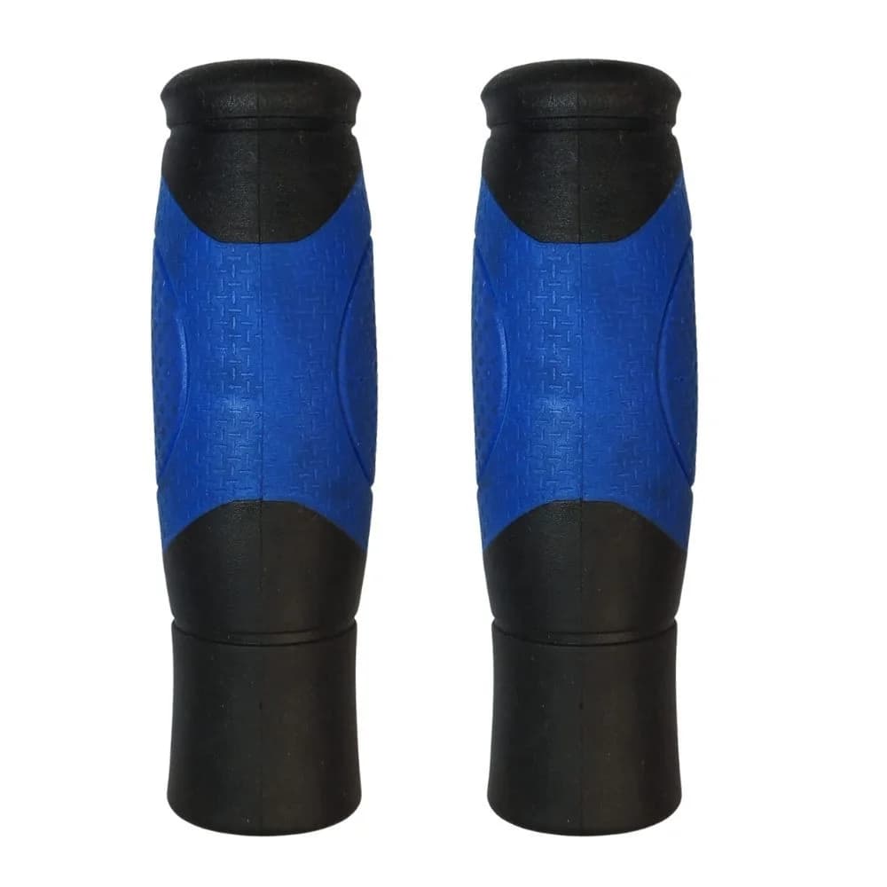 Manopla Bike Kraton Anatômico Preto e Azul Gel 125mm