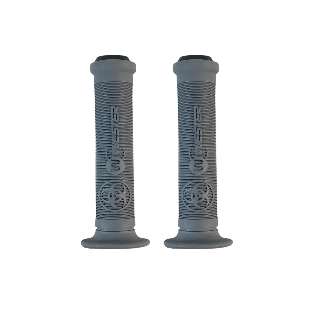 Manopla Bike Wester Pro W Cinza Borracha 140mm Ponteira