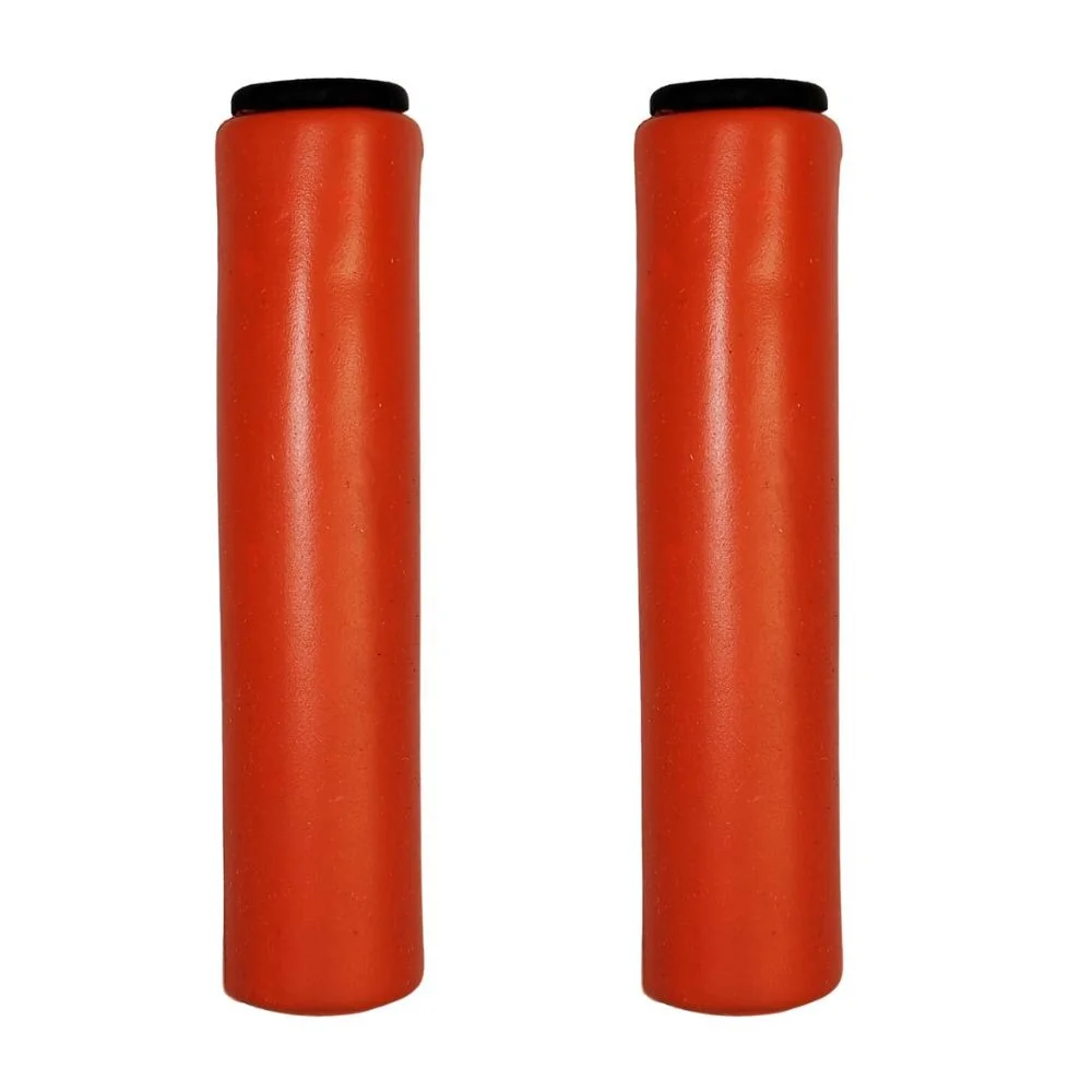 Manopla Bike Garra7 Genuine Laranja Silicone 135mm