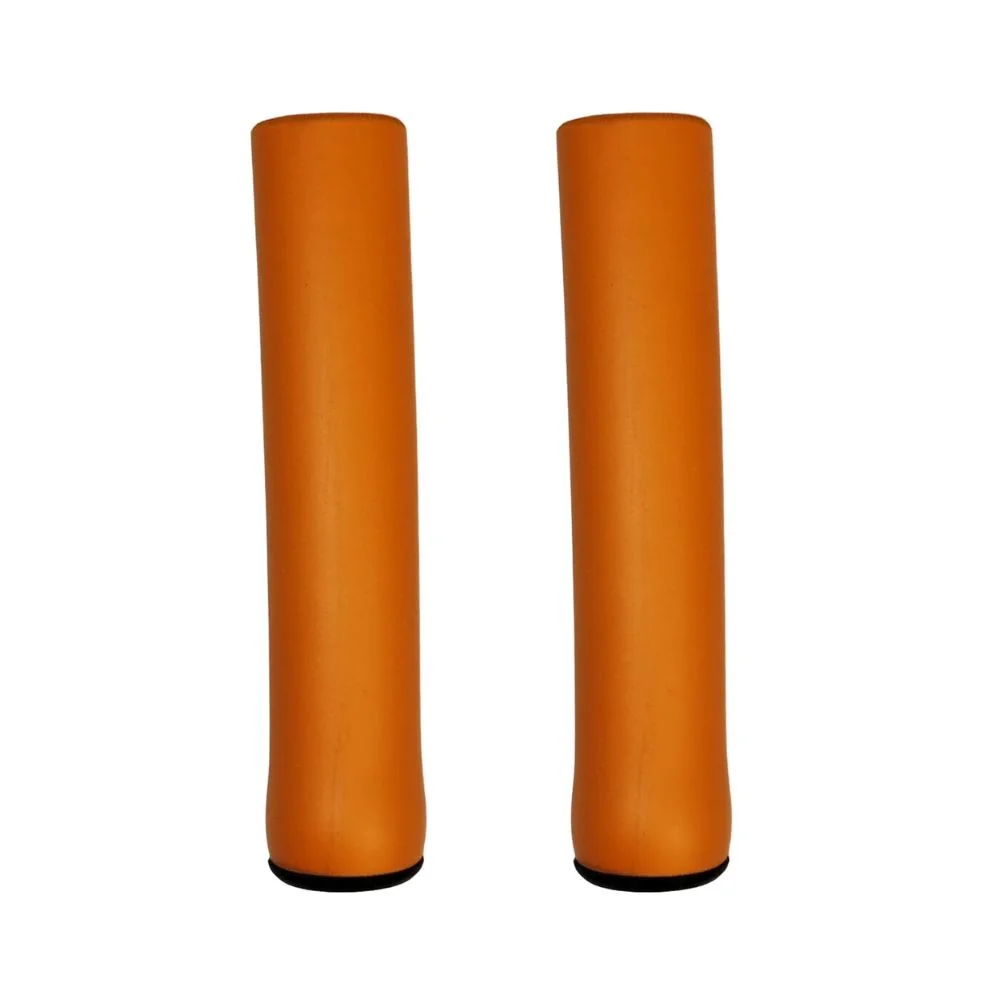 Manopla Bike Inviktus Laranja NBR Silicone 136mm
