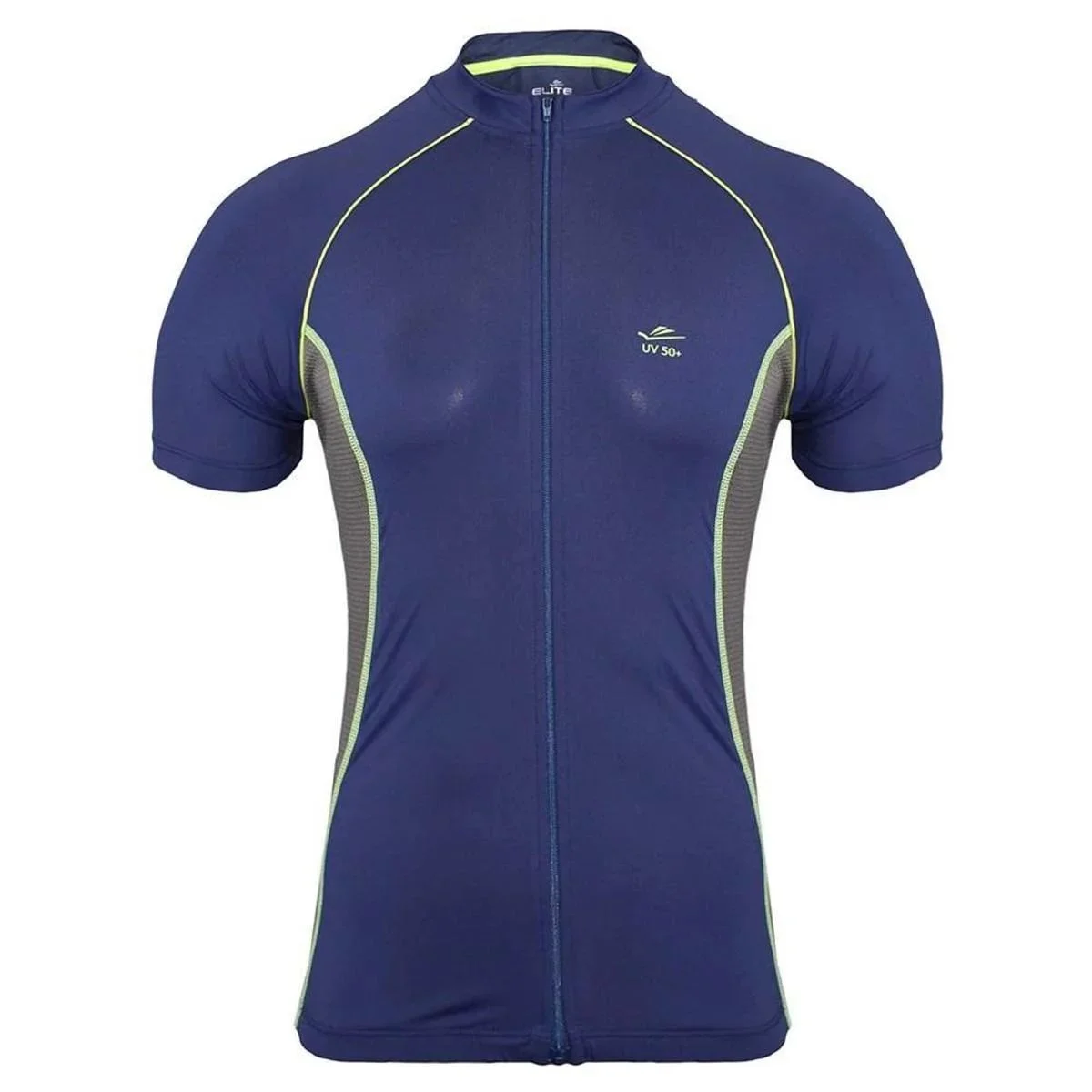 Camiseta Masculina Elite Especial Azul Marinho Verde Claro - EG2