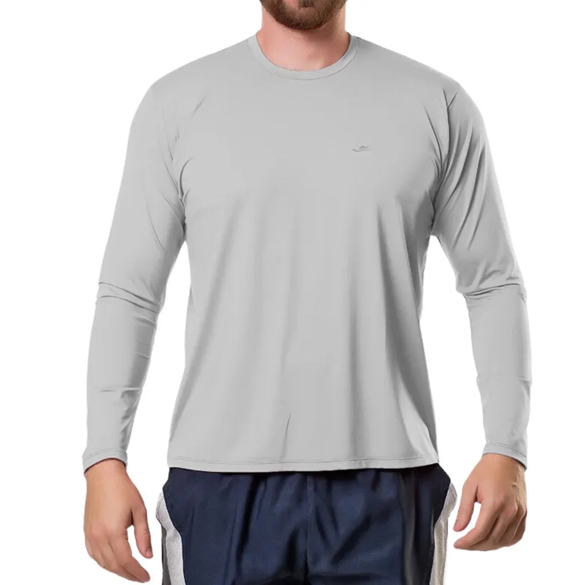 Camiseta Térmica Manga Longa Elite Confort Fit Cinza - P