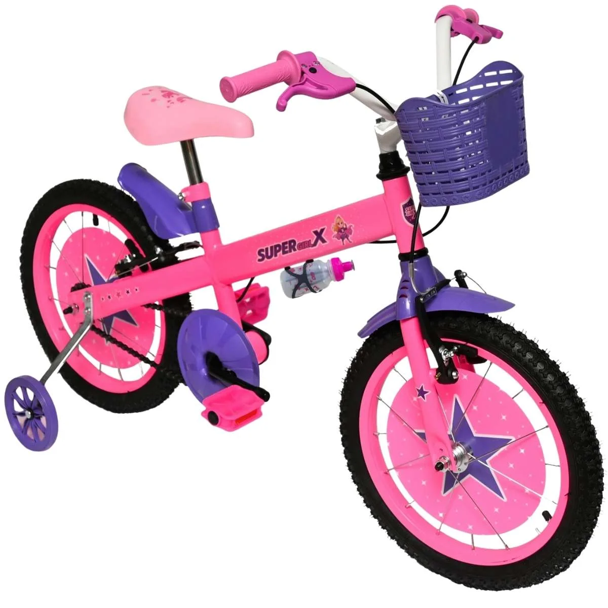 Rosa Chiclete, Branco e Roxo (Roda Rosa Neon)