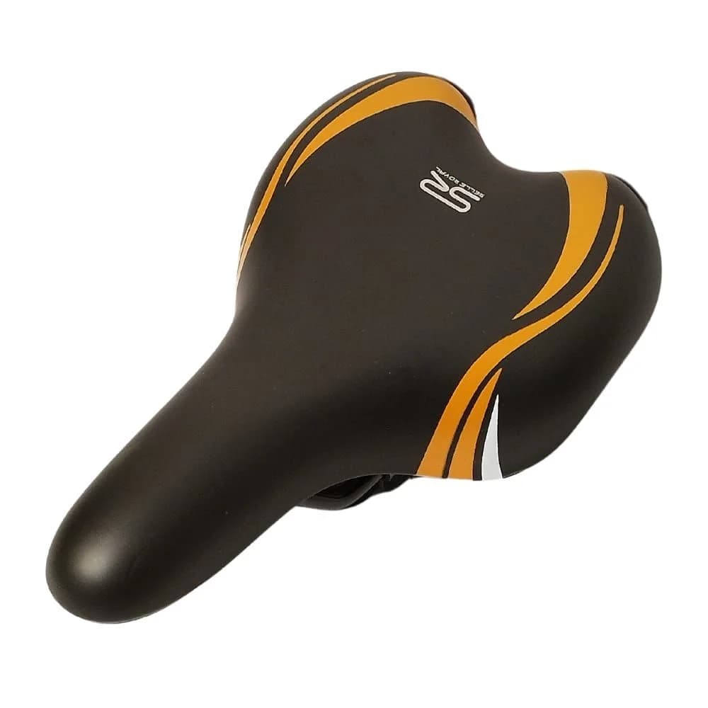 Selim MTB Selle Royal Spyder RVS Preto e Branco e Laranja