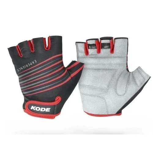 Luva Ciclismo Kode Experience MTB Speed - Preto e Vermelho - L