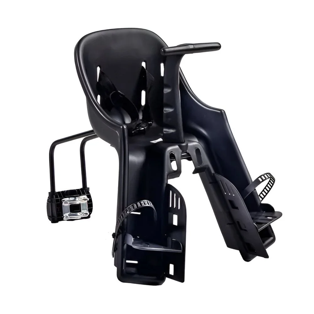 Cadeirinha de Bicicleta Traseiro Polisport Preto e Cinza