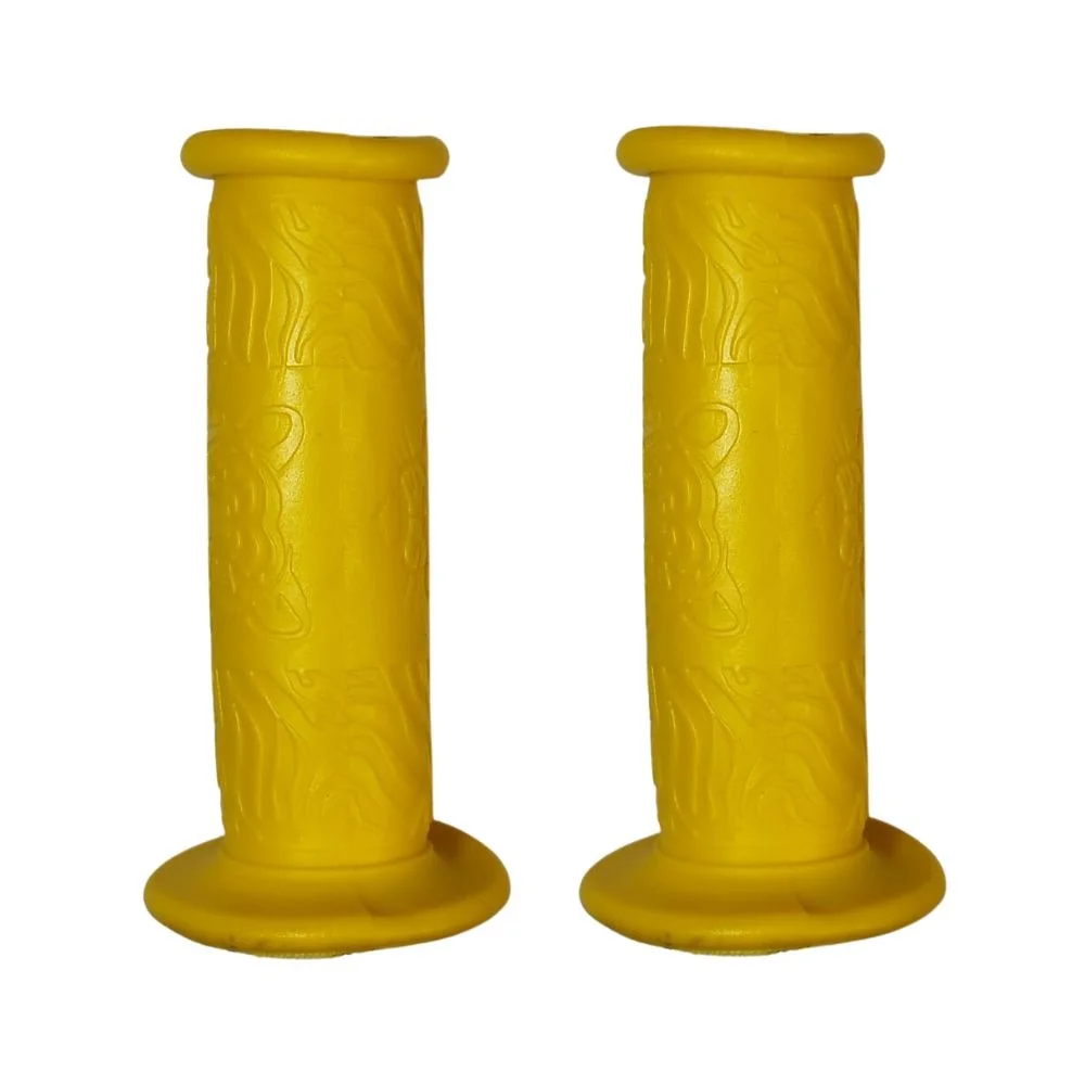 Manopla Bike Wester Mirim Tiger Amarelo Borracha 95mm