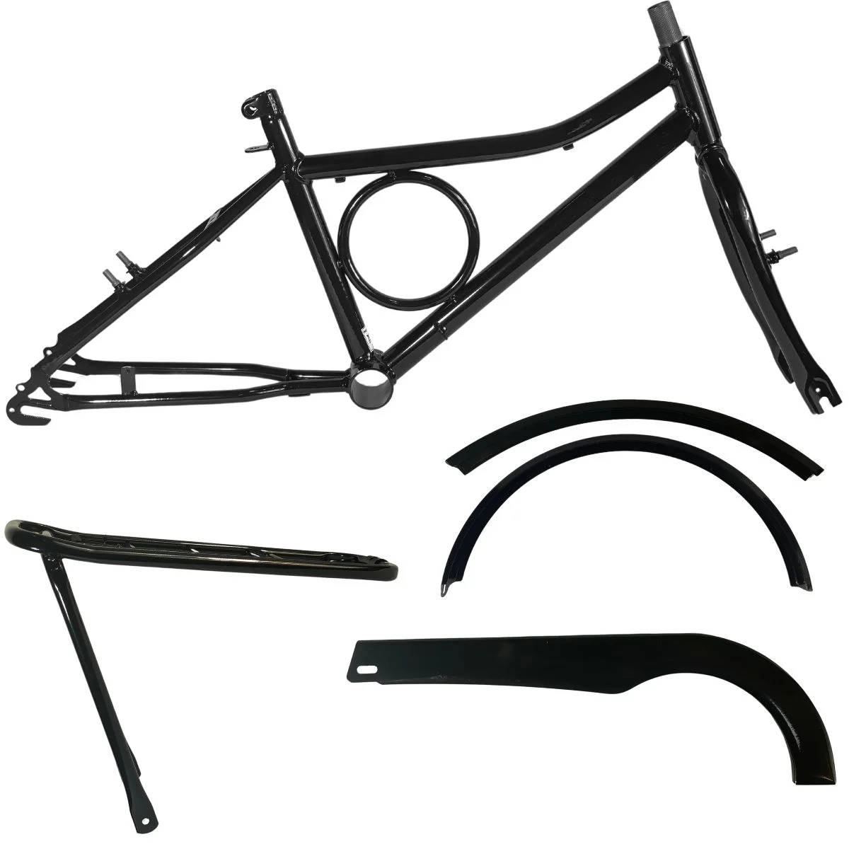 Quadro de Bicicleta 20 Volpx Barrinha Preto Com Garfo