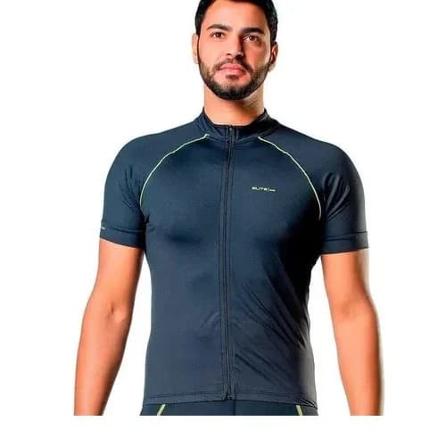 Camiseta Masculina Elite Especial Preto Verde - GG