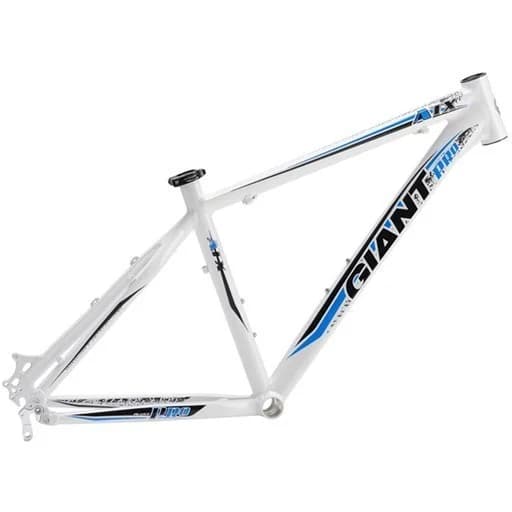 Quadro de Bicicleta 26 Alum Giant ATX Pro Tamanho 19 Branco e Azul
