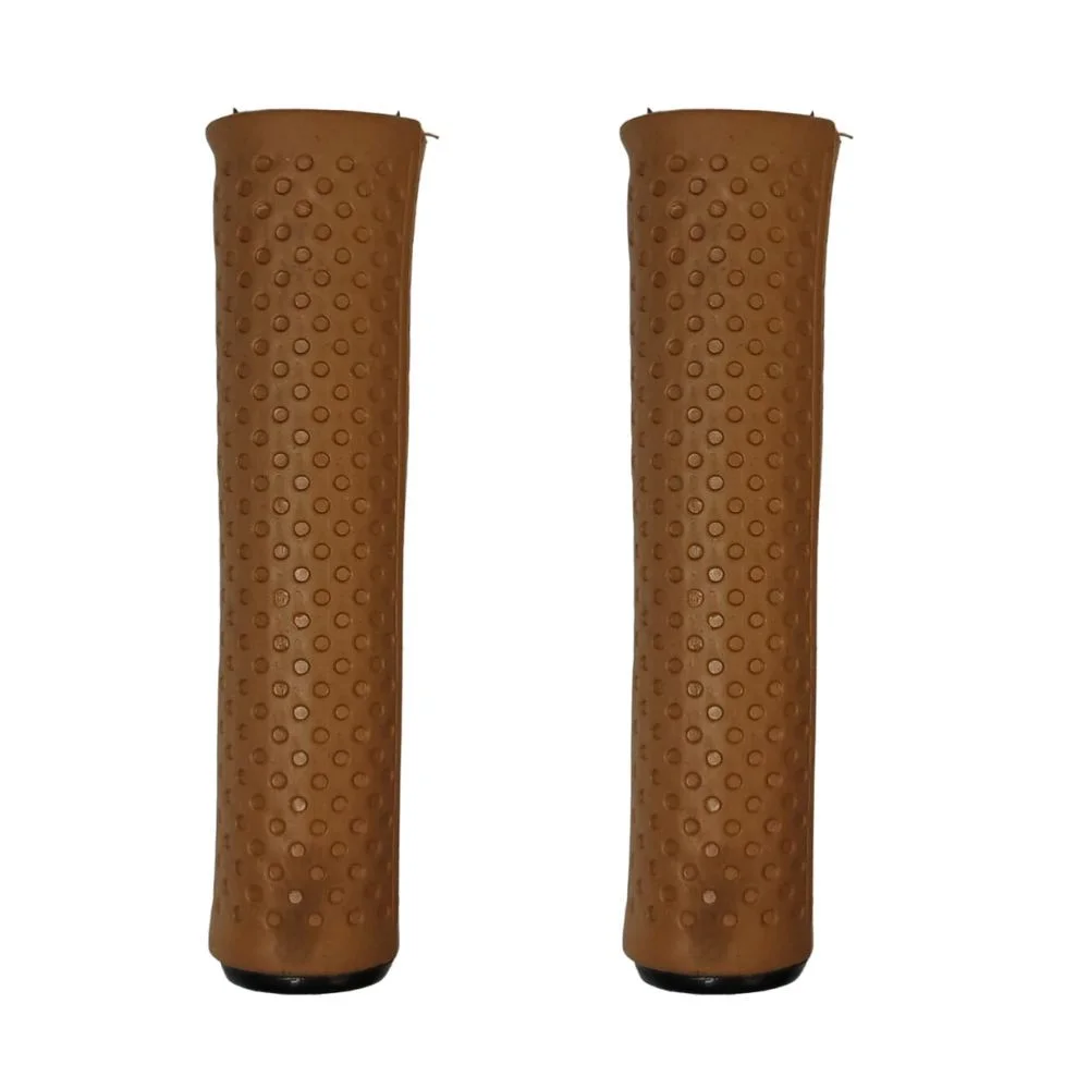 Manopla Bike Garra7 Soft Continental 03 Marrom Borracha 135mm