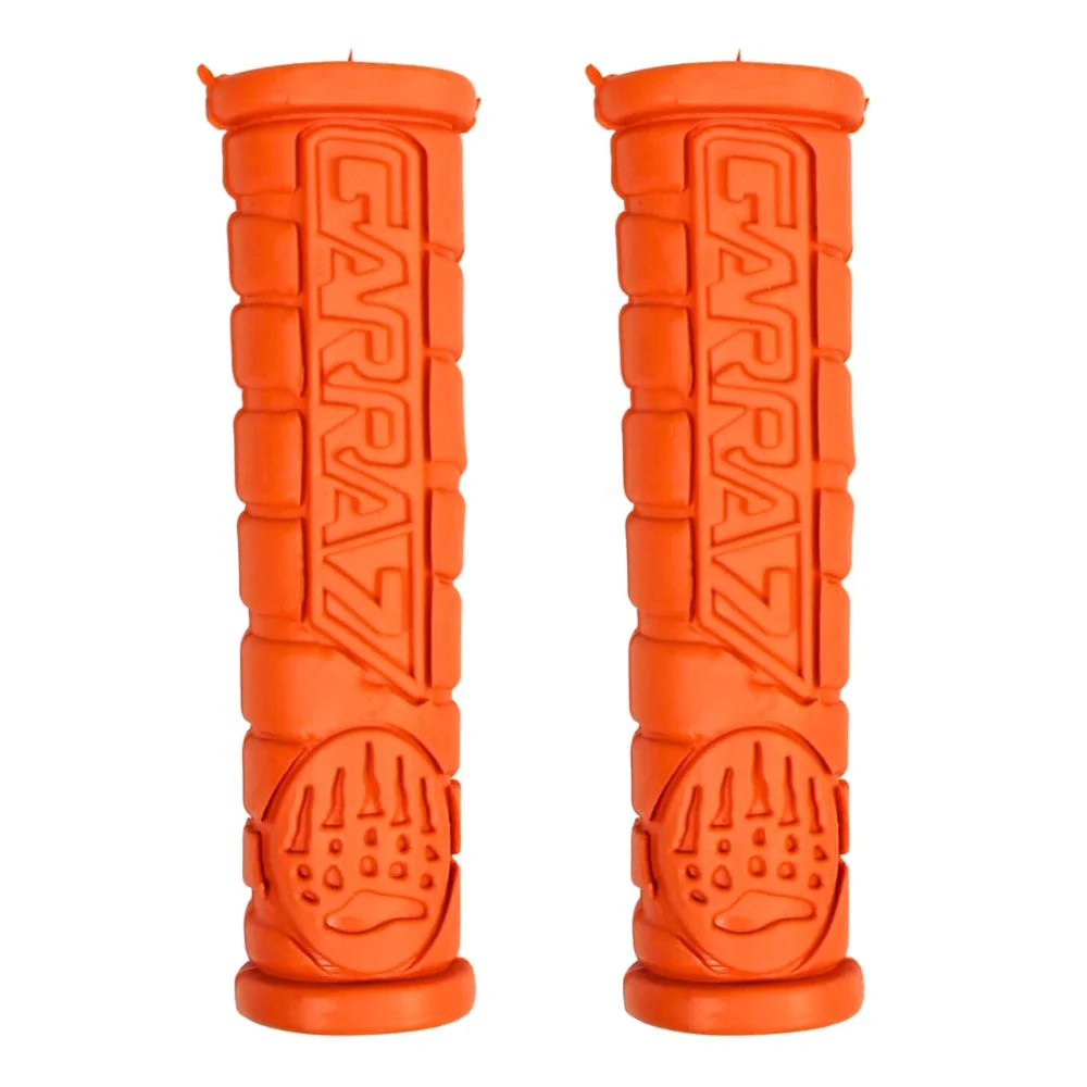 Manopla Bike Garra7 Duck Relevo Laranja Borracha 120mm