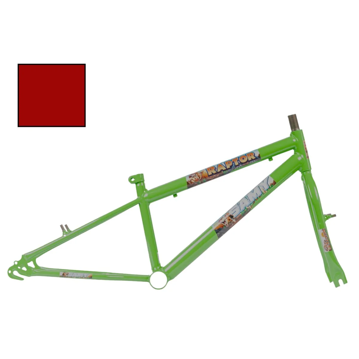 Quadro de Bicicleta Infantil 16 Samy Raptor Vermelho
