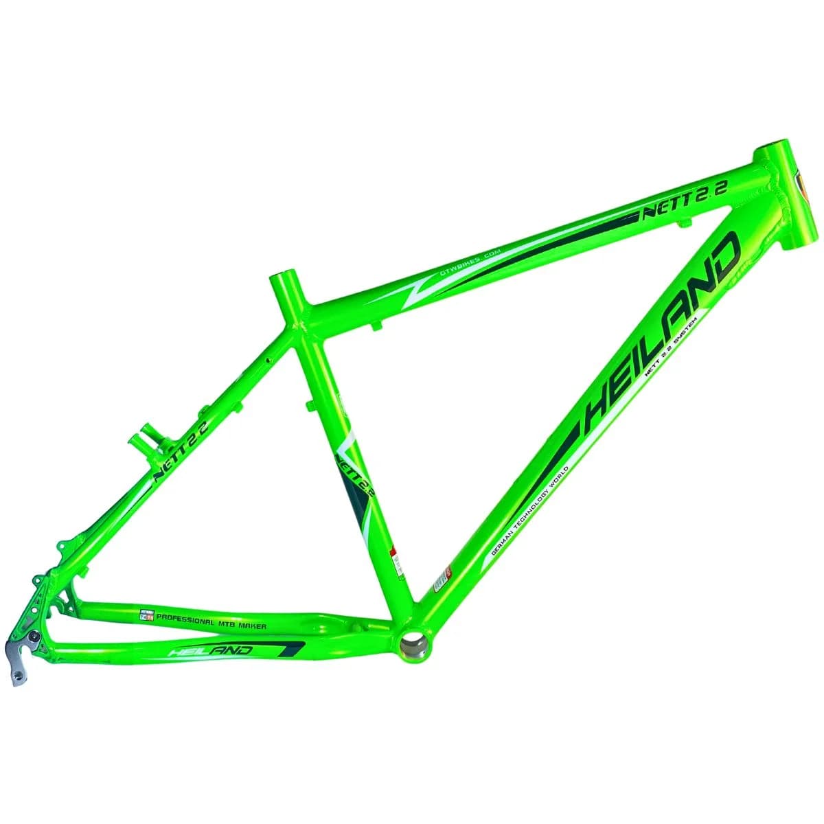 Quadro de Bicicleta 26 MTB Heiland Verde Neon