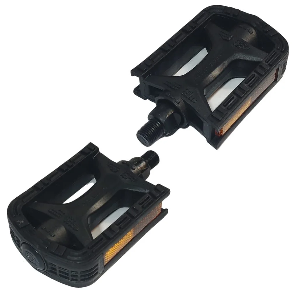 Pedal Bike Metalciclo Bicolor Inglês 1/2 Nylon Preto