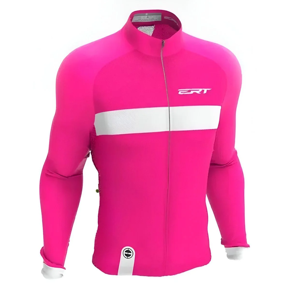Camiseta Ciclismo Ert Classic Stripe Manga Longa Pink - G