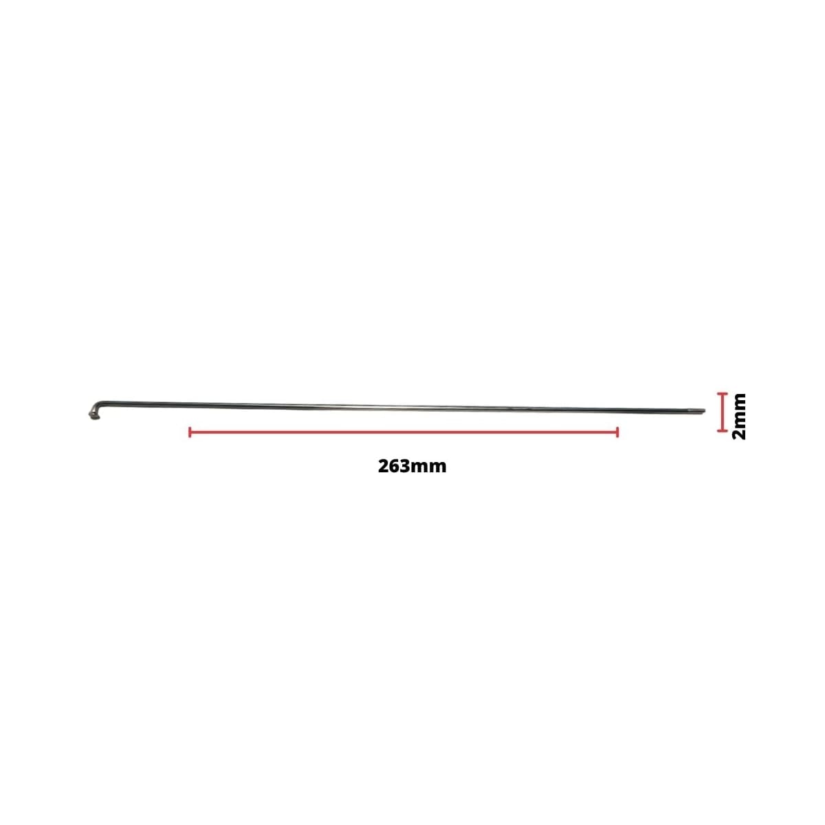 Raio Fino 263x2,00mm Aço Importado Comum Zincado Groza