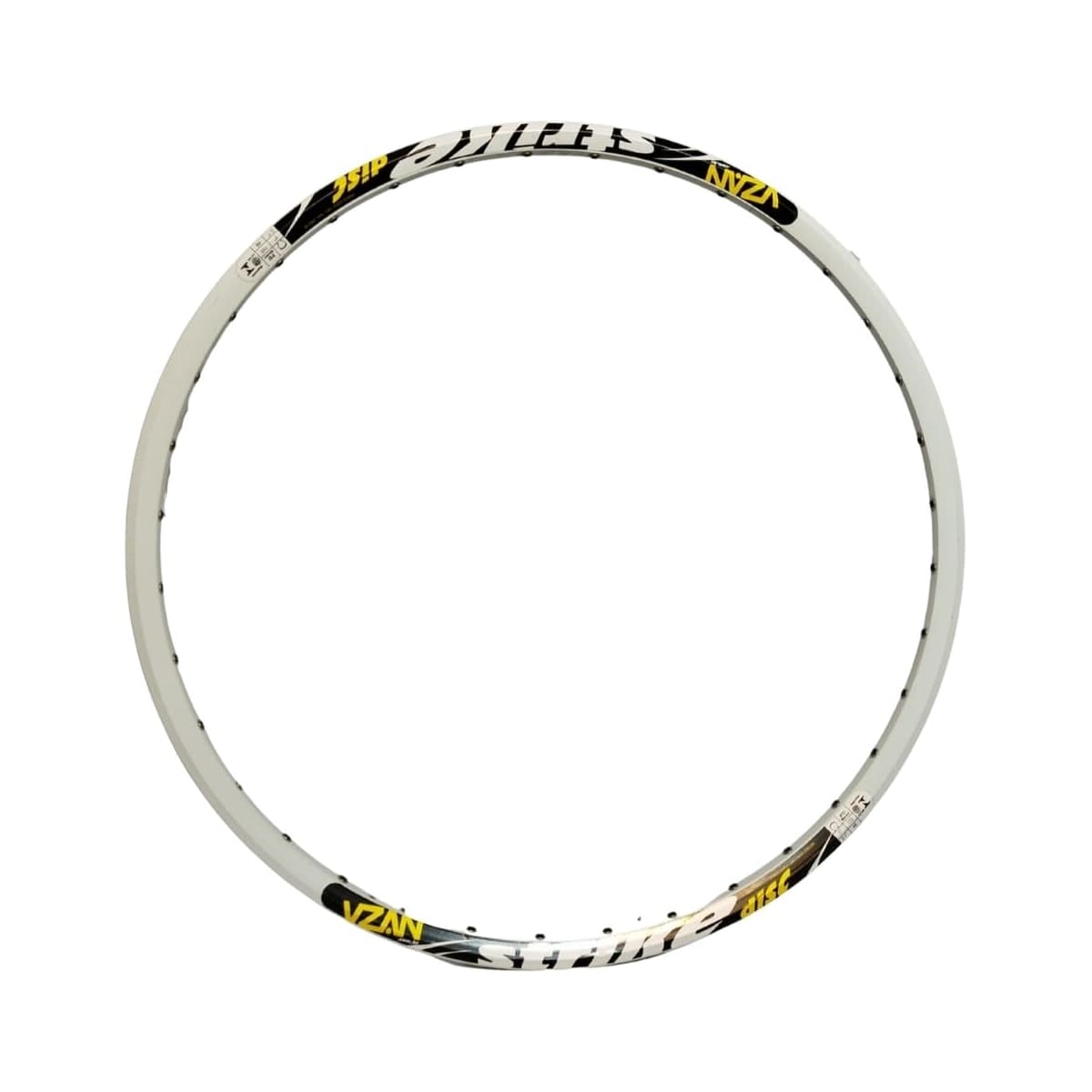 Aro 26 MTB Alumínio Aero Vzan Strike Branco Disco 36 F