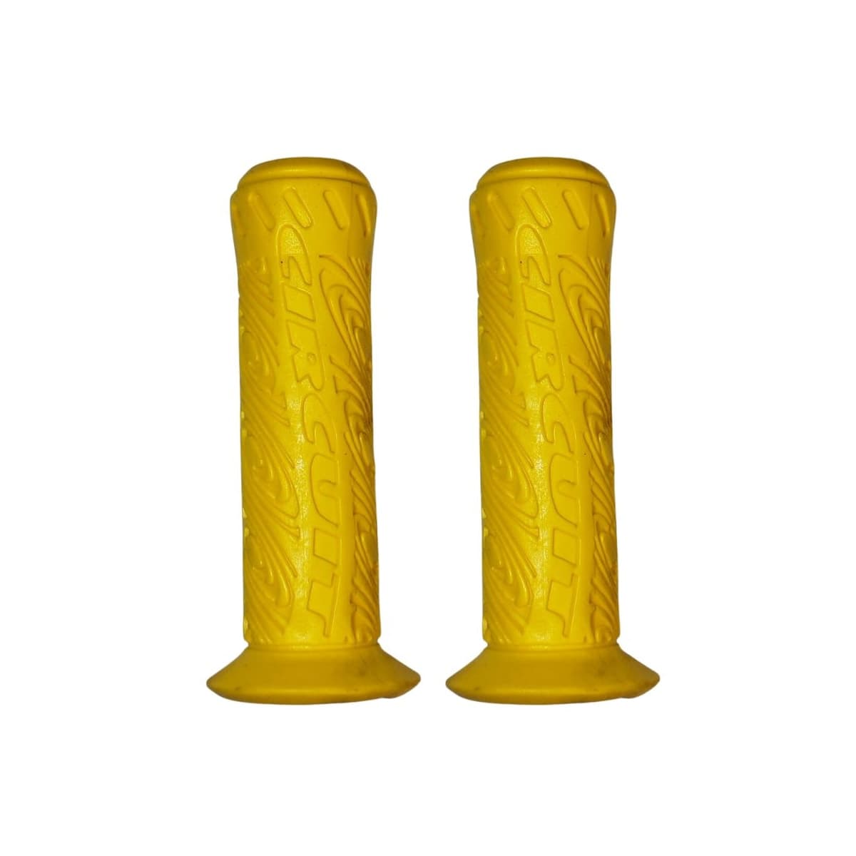 Manopla Bike Circuit Interlagos Amarela Borracha 130mm