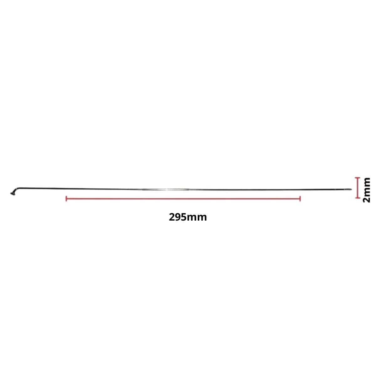 Raio Fino 295x2mm Inox Importado Comum Zincado 36 Raios