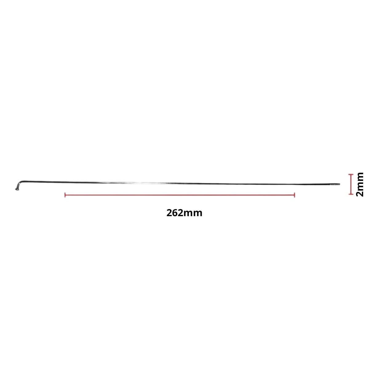 Raio Fino 262mm Aço Importado Comum Zincado Groza