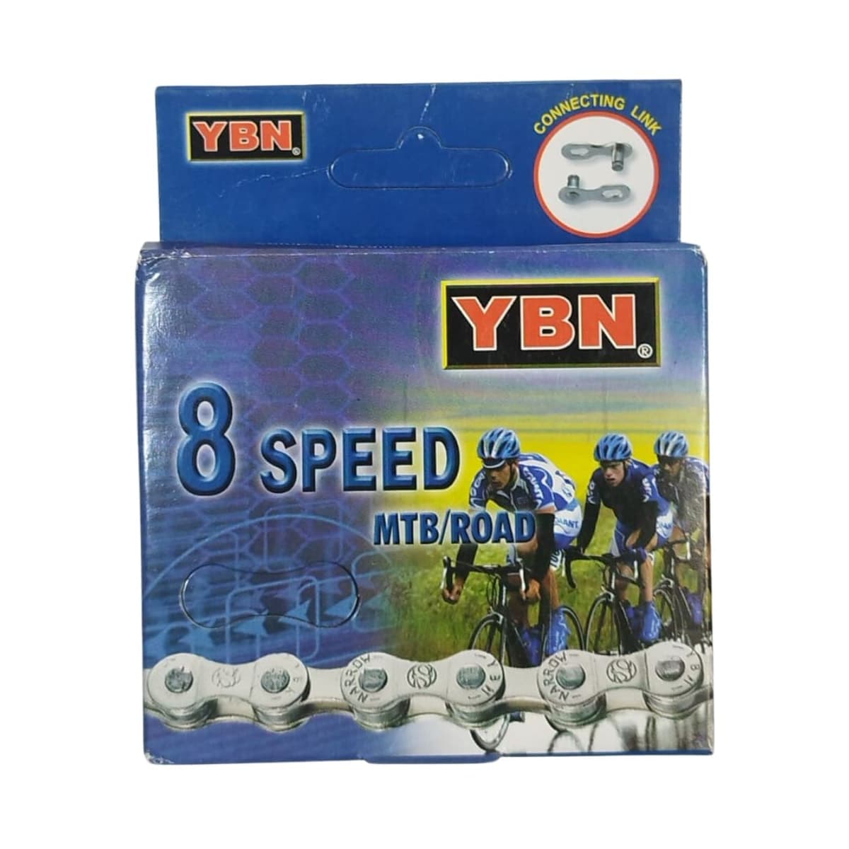 Corrente Fina YBN 116 Elos Prata Index 8 Velocidades