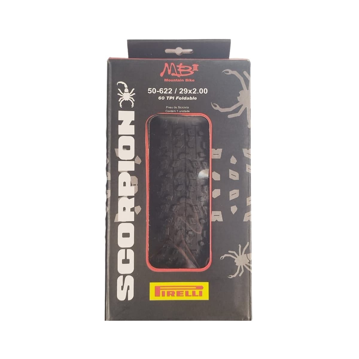 Pneu 29x2.00 Pirelli 60 Tpi Preto Kevlar Scorpion Mb3(226133)