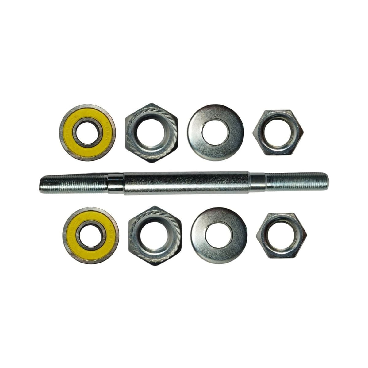 Eixo Dianteiro Com Batente Nek 140mm Aço Prata Grosso 3/8