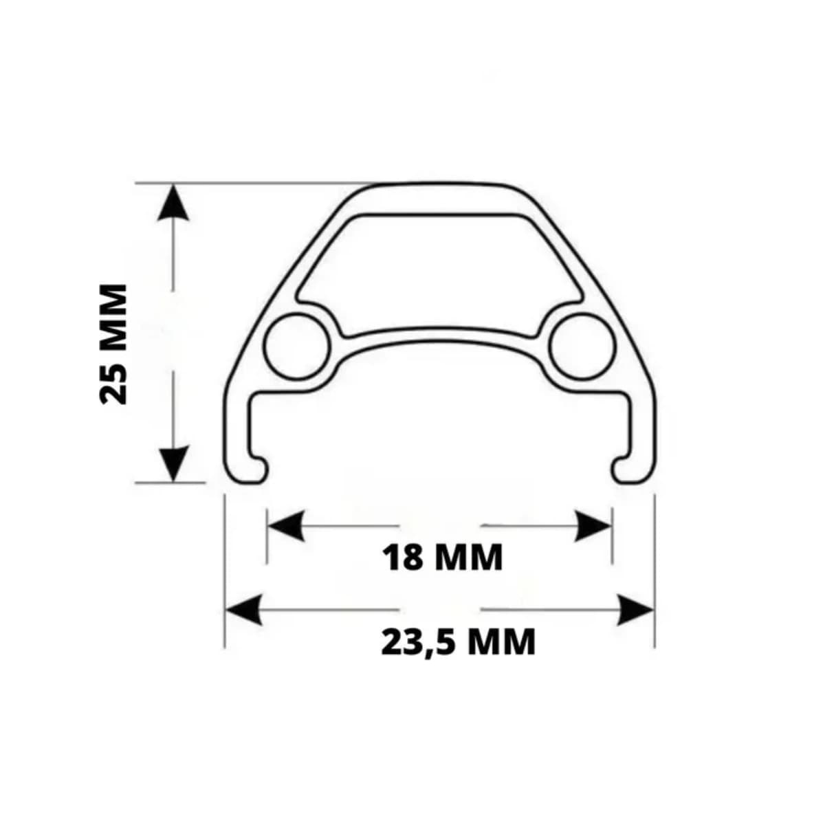 Aro 24 Alumínio Aero Arosul ADX-3204 Rosa 36 F