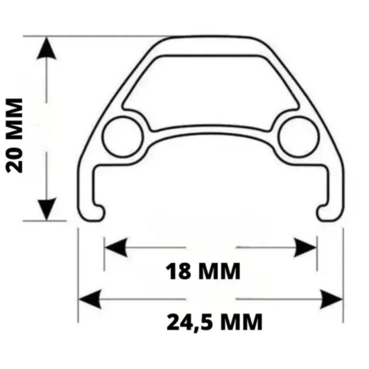 Aro 29 Alumínio Aero Garra Twenty Nine Disco Branco 32 F