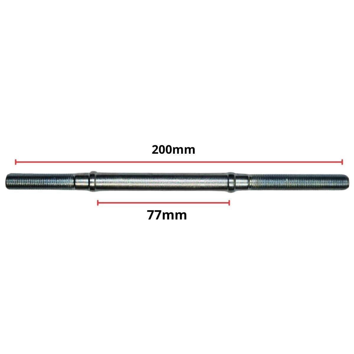 Eixo Traseiro Nek 200mm Aço Zincado Grosso 3/8