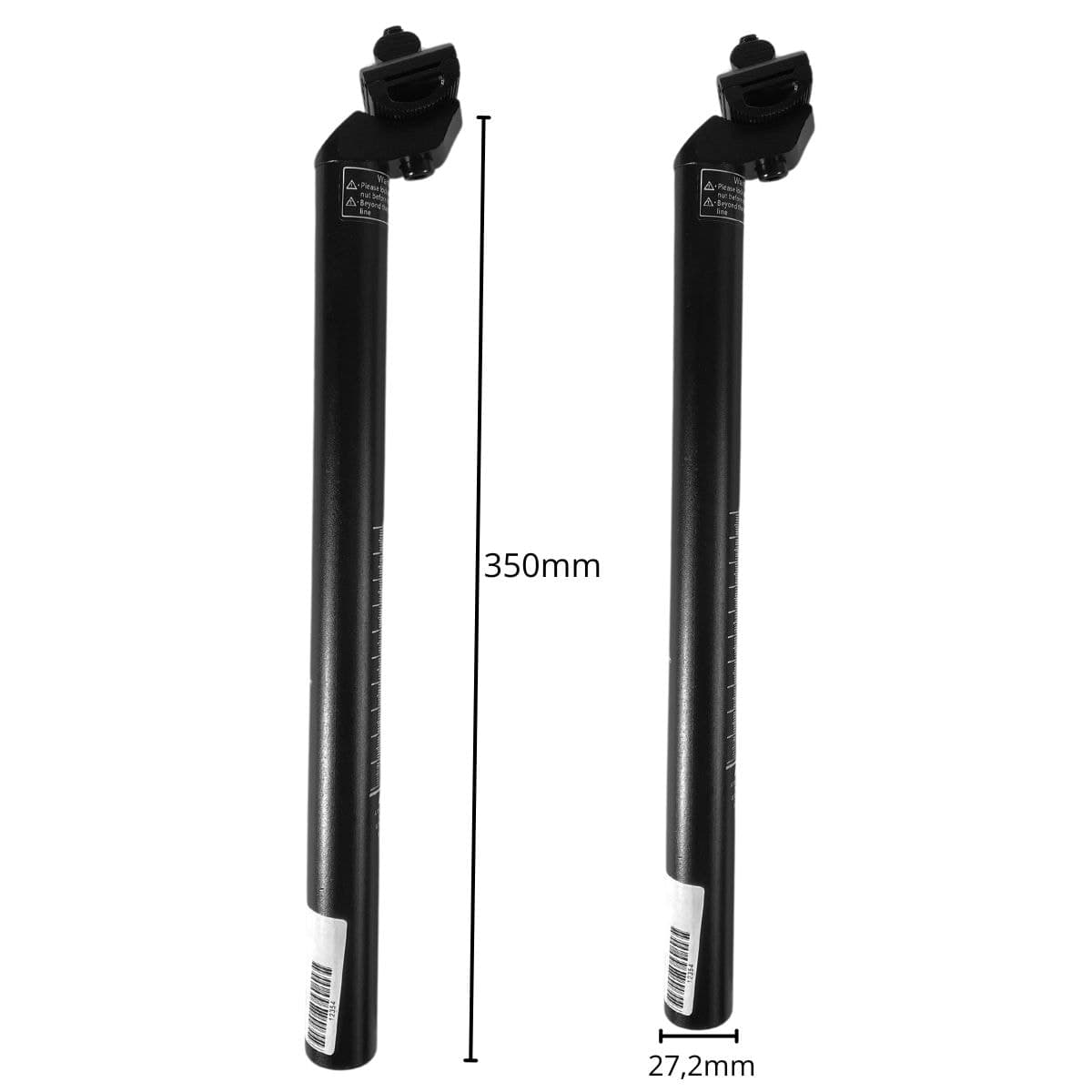 Canote de Selim Garra7 27,2mm X 350mm Preto