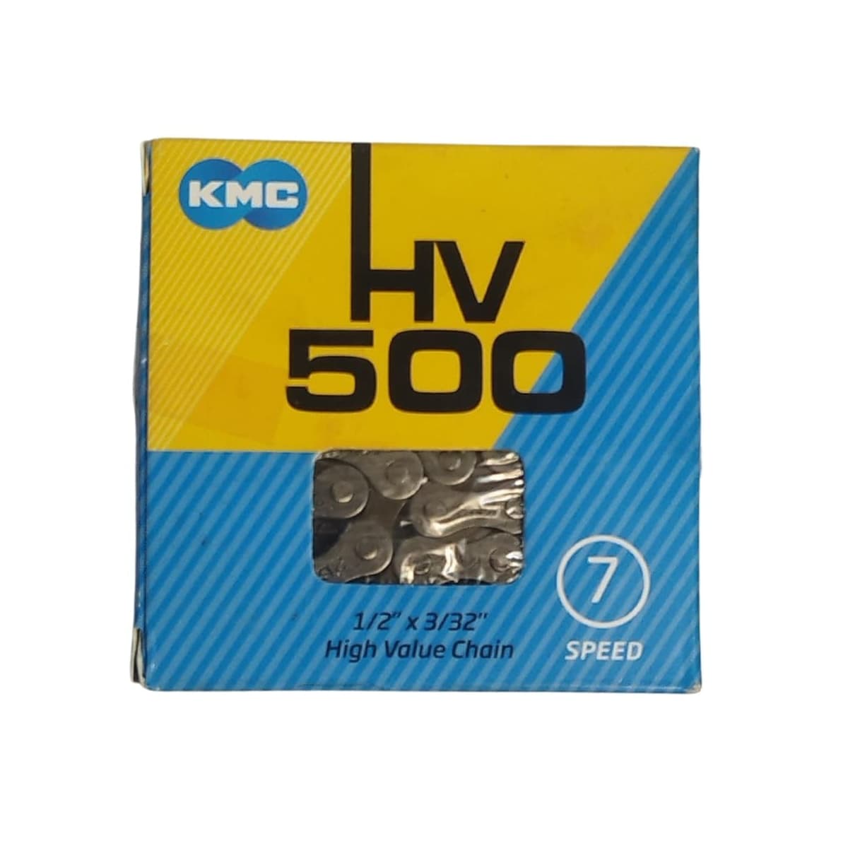 Corrente Fina KMC HV-500 1/2x3/32 116 Elos Preto Index 7V
