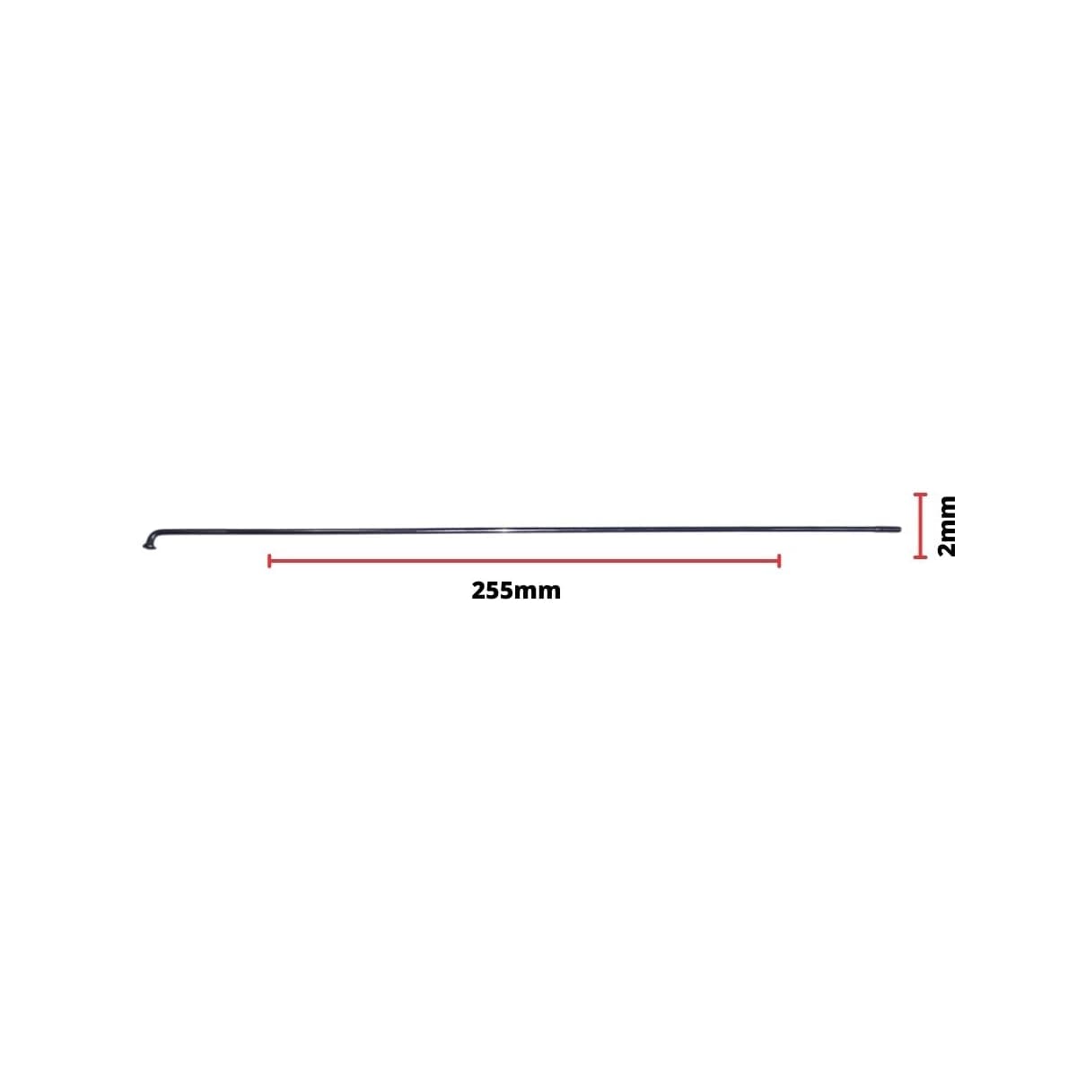 Raio Fino 255x2,00mm Aço Santa Luzia Comum Zincado Groza