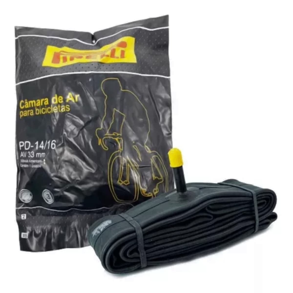 Câmara PD Pirelli Válvula Americana 33mm 14X1.75
