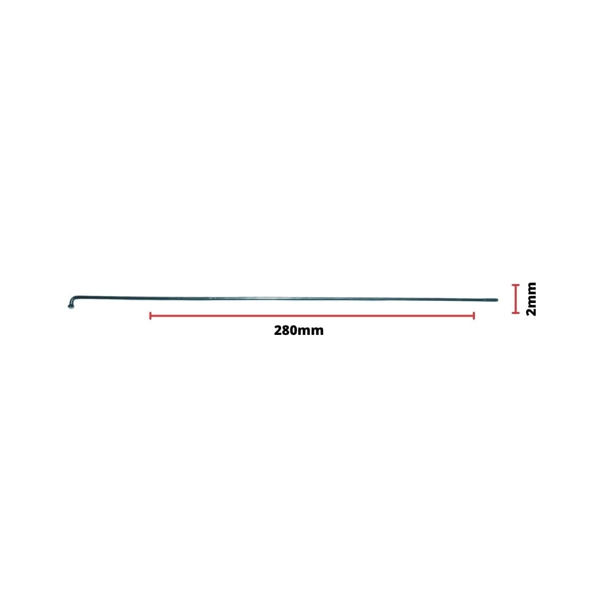 Raio Fino 280x2,00mm Aço Santa Luzia Comum Zincado Groza