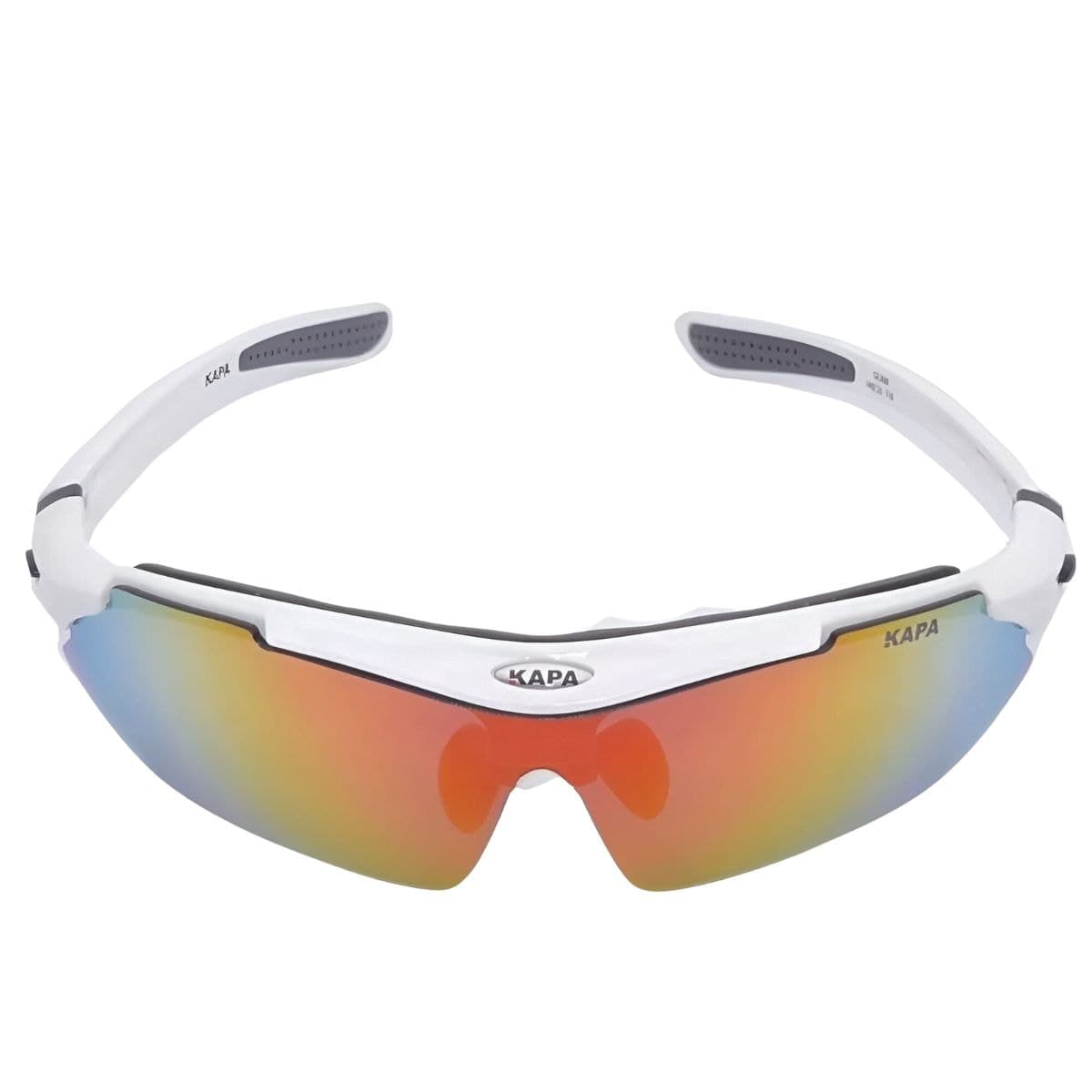 Óculos Ciclismo Kapa KP930 5 Lentes Branco Proteção UV