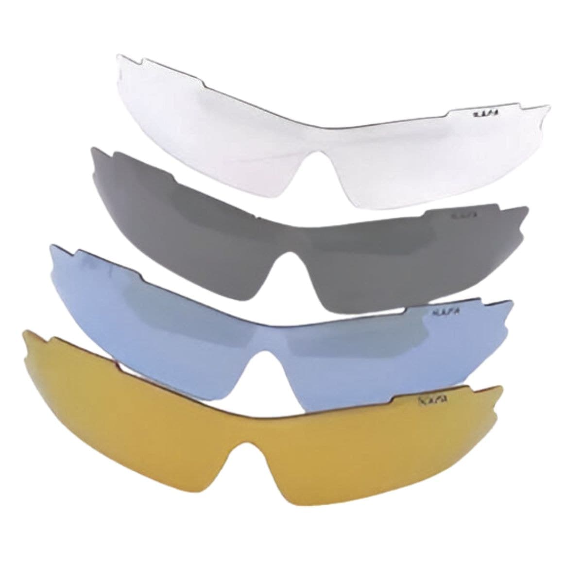 Óculos Ciclismo Kapa KP930 5 Lentes Branco Proteção UV
