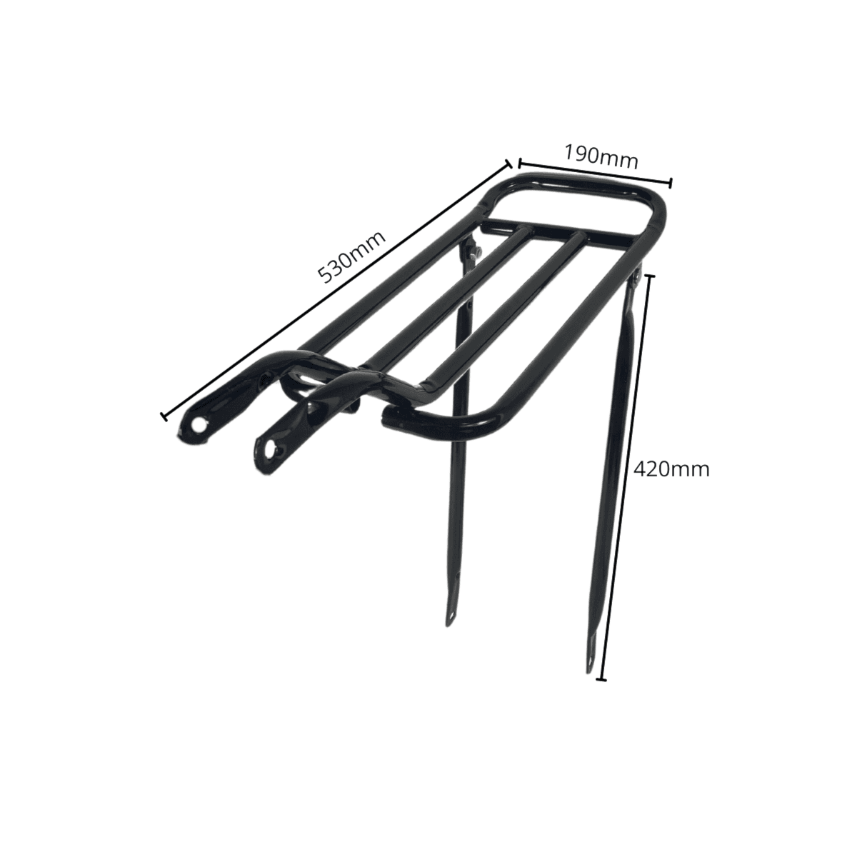 Bagageiro de Bicicleta Tubular Aro 26 AMR Preto