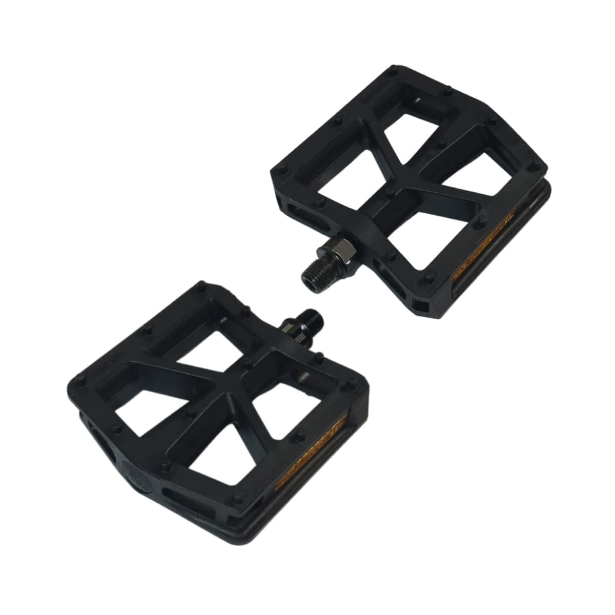 Pedal Bike Metalciclo Plataforma Fibra de Vidro Sueco 1/2 Nylon Preto