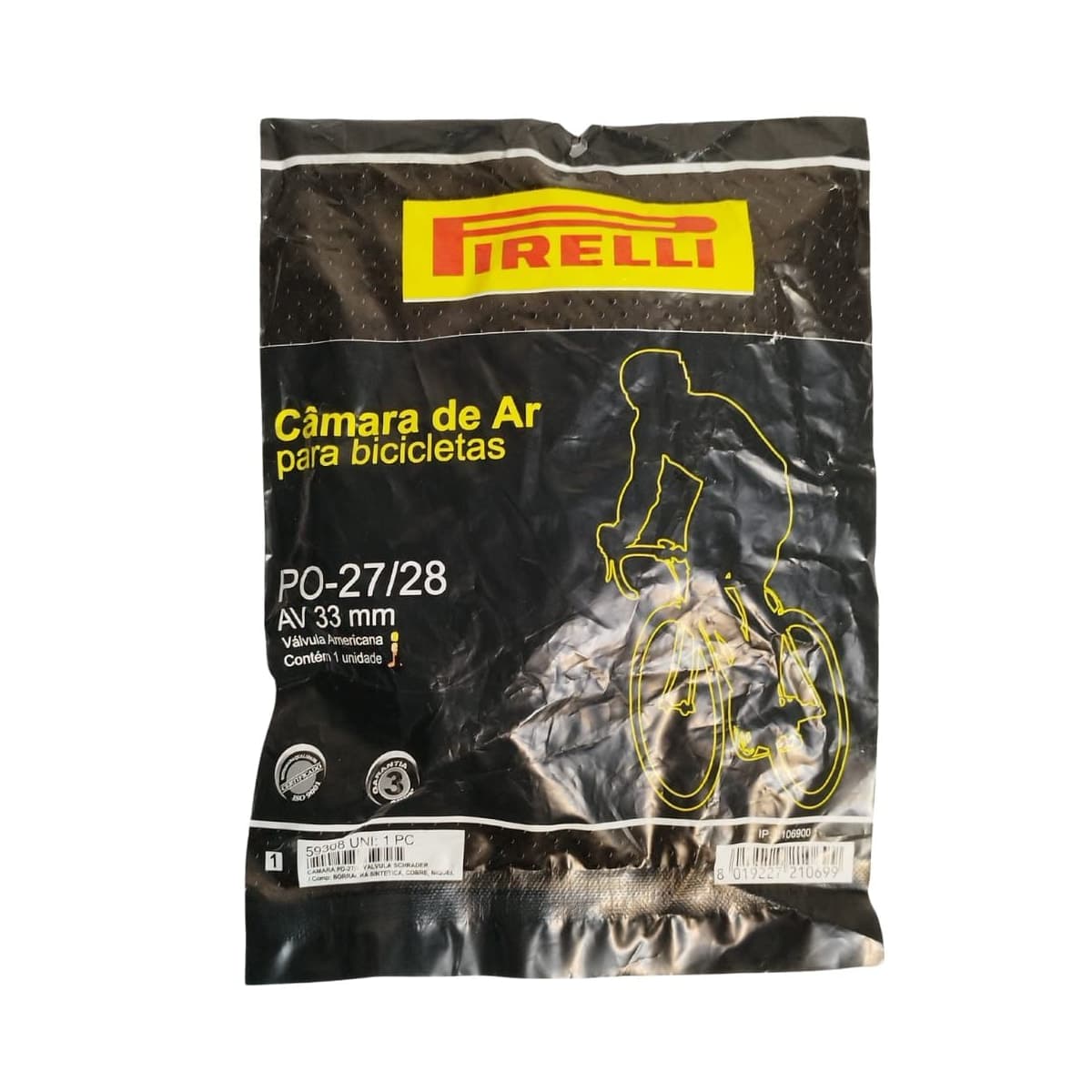 Câmara Aro 27/28 PO Pirelli Válvula Americana 33mm