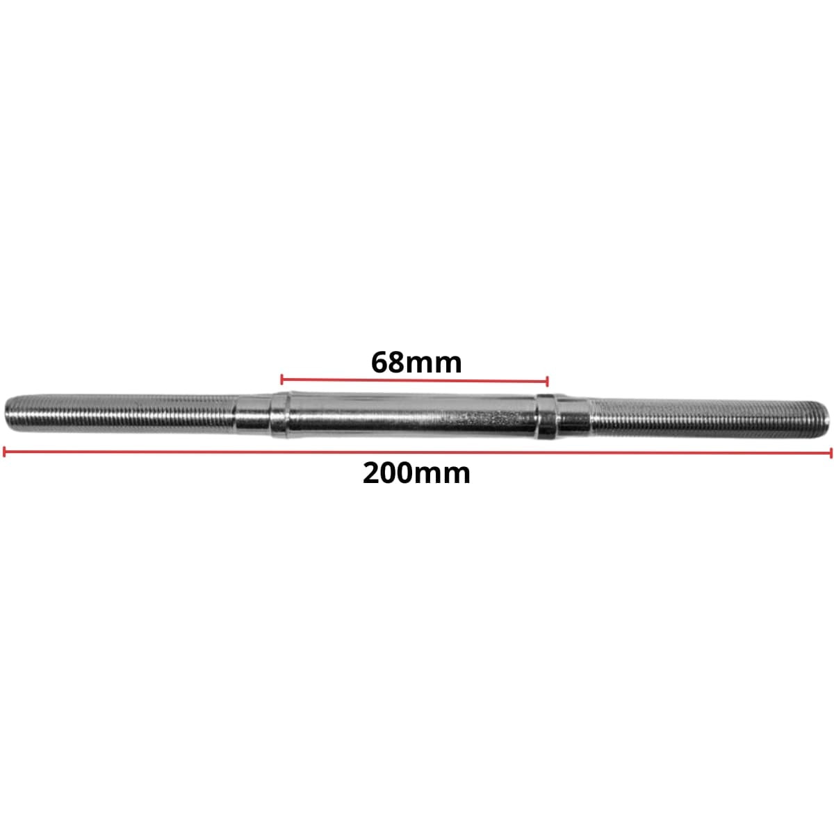 Eixo Traseiro Nek 200mm Aço Zincado Grosso 3/8