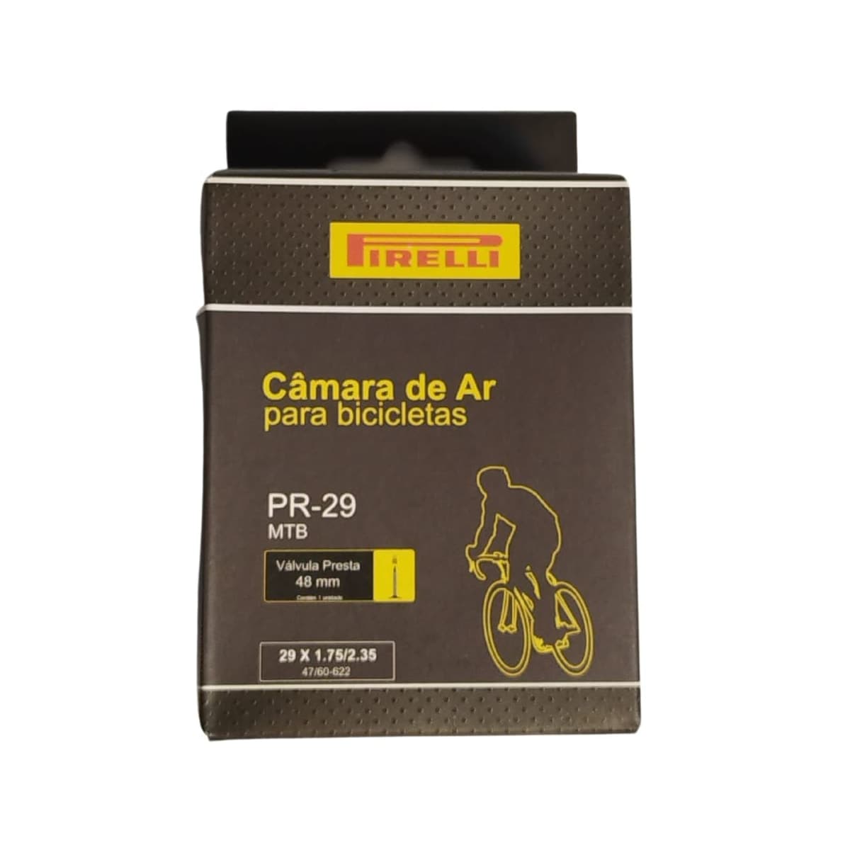Câmara Aro 29 PR Pirelli Válvula Presta 48mm 1.75/2.35