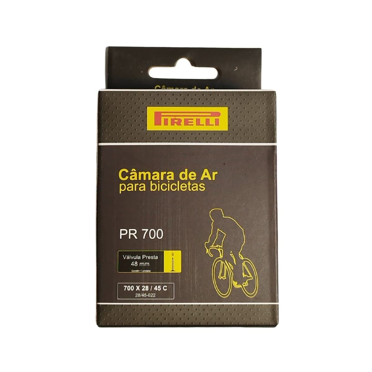 Câmara Aro 700 Pirelli Válvula Presta 48mm 28/45